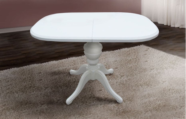 Раскладной обеденный cтол Микс-мебель Триумф Белый-0