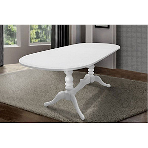 Розкладний обідній стіл Мікс-меблі Вавилон Білий
