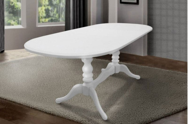 Розкладний обідній стіл Мікс-меблі Вавилон Білий-0