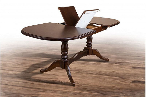 Розкладний обідній стіл Мікс-меблі Вавилон Темний горіх-1
