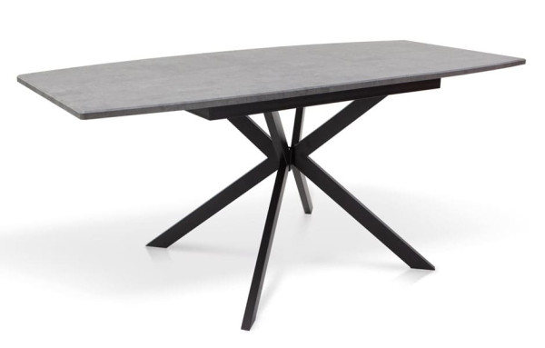 Раскладной обеденный cтол Микс-мебель Ричард Черный/Темно-серый-1