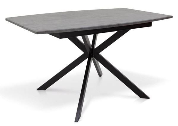 Раскладной обеденный cтол Микс-мебель Ричард Черный/Темно-серый-0