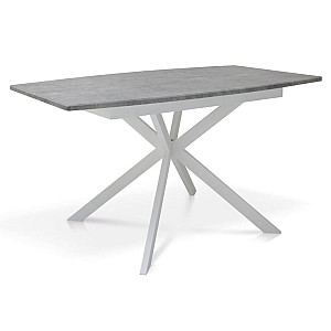Розкладний обідній стіл Мікс-меблі Річард Білий/Сірий