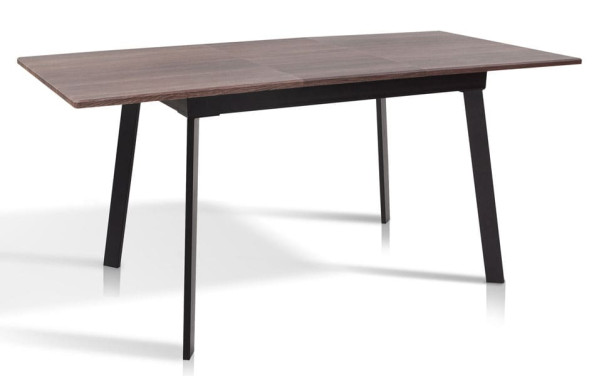 Розкладний обідній стіл Мікс-меблі Етна Чорний/Горіх-1