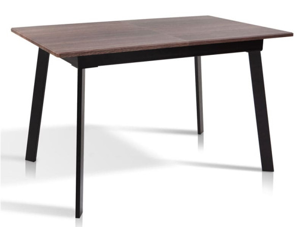 Розкладний обідній стіл Мікс-меблі Етна Чорний/Горіх-0