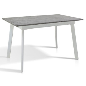 Розкладний обідній стіл Мікс-меблі Етна Білий/Сірий