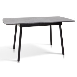 Розкладний обідній стіл Мікс-меблі Соло Чорний/Темно-сірий