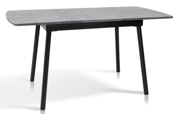 Раскладной обеденный cтол Микс-мебель Соло Черный/Темно-серый-0