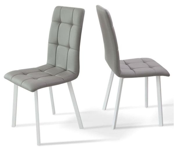 Стілець Мікс-меблі Трініті Білий/Сірий-4