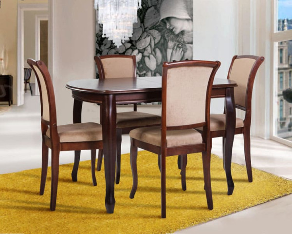 Раскладной обеденный cтол Микс-мебель Турин Темный орех-1