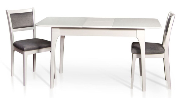 Раскладной обеденный cтол Микс-мебель Фиеста Белый-6