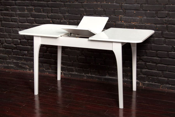 Раскладной обеденный cтол Микс-мебель Фиеста Белый-2