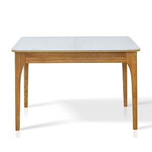 Розкладний обідній стіл Мікс-меблі Фієста Горіх/Білий