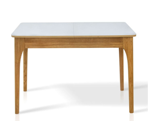 Розкладний обідній стіл Мікс-меблі Фієста Горіх/Білий-0