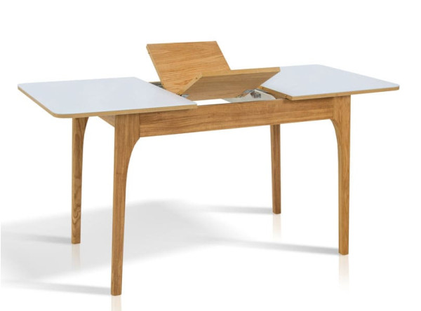 Розкладний обідній стіл Мікс-меблі Фієста Горіх/Білий-2