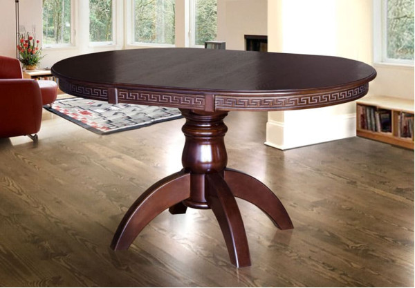 Розкладний обідній стіл Мікс-меблі Престиж Темний горіх-0