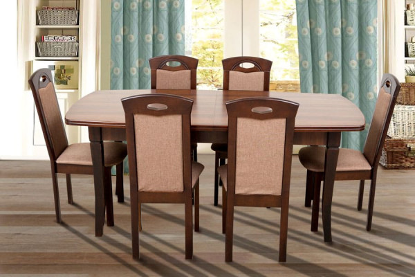 Раскладной обеденный cтол Микс-мебель Квартет Темный орех-1