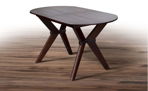 Розкладний обідній стіл Мікс-меблі Брайтон Темний горіх-1