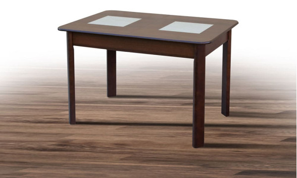 Раскладной обеденный cтол Микс-мебель Бостон Темный орех-0