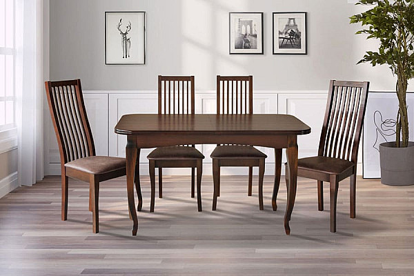 Раскладной обеденный cтол Микс-мебель Соренто Темный орех-2