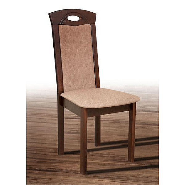 Стілець Мікс-меблі Честер Темний горіх/Саванна 21 голд Стілець Мікс-меблі Честер Темний горіх/Саванна 21 голд-0