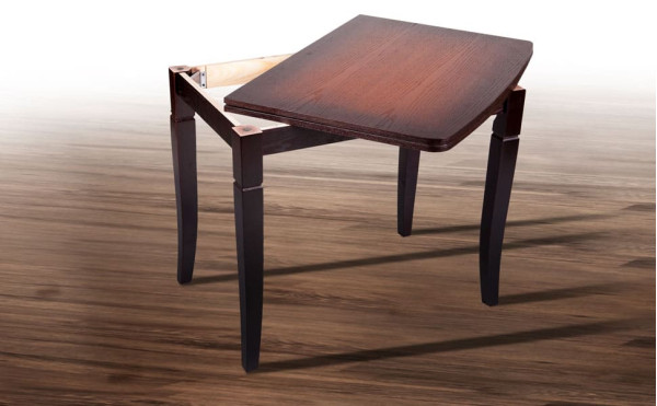 Розкладний обідній стіл Мікс-меблі Еріка Коньячний/Темна патина-2