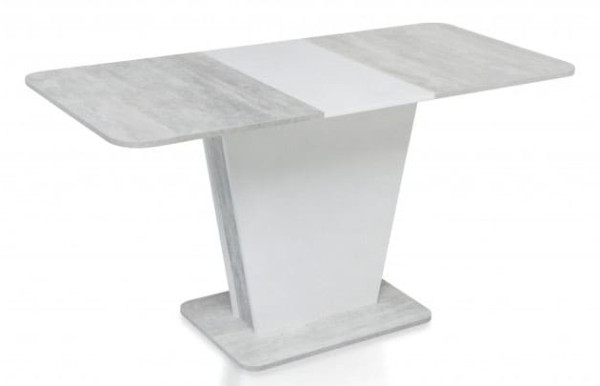 Раскладной обеденный cтол Микс-мебель Спарк Урбан лайт/Белый-0