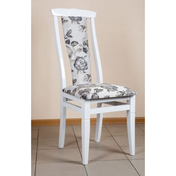 Стілець Мікс-меблі Чумак-2 Білий Троянда-0