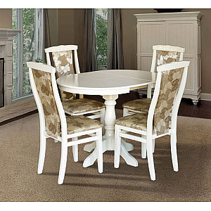 Розкладний обідній стіл Мікс-меблі Чумак Слонова кістка