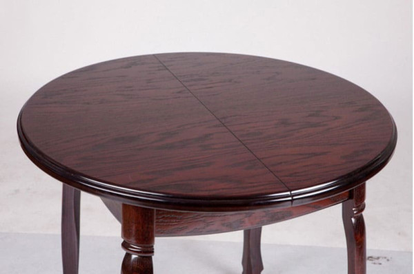 Раскладной обеденный cтол Микс-мебель Гаити круглый Каштан-2