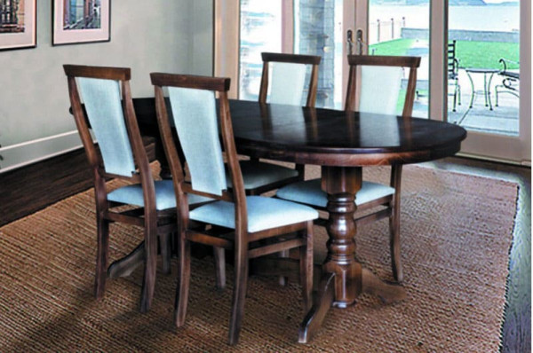 Раскладной обеденный cтол Микс-мебель Говерла Темный орех-4