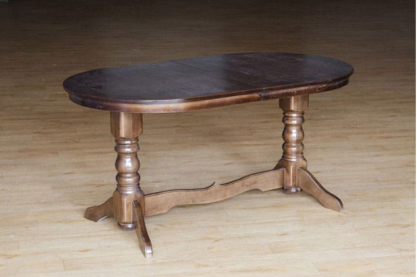 Раскладной обеденный cтол Микс-мебель Говерла-2 Темный орех-0