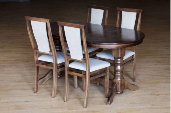 Раскладной обеденный cтол Микс-мебель Говерла-2 Темный орех-3