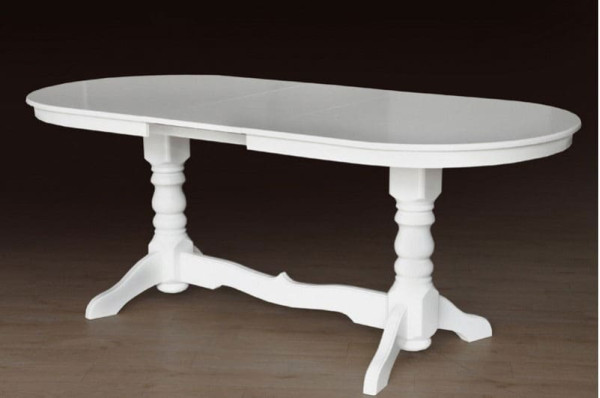 Раскладной обеденный cтол Микс-мебель Говерла-2 Слоновая кость-0