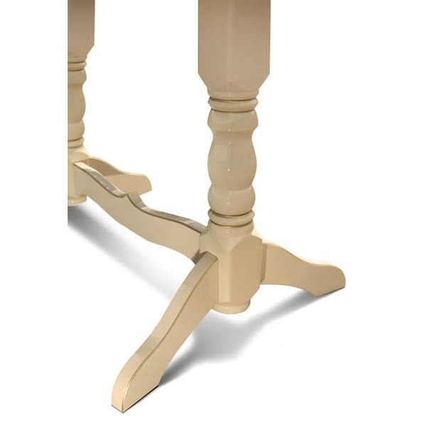 Раскладной обеденный cтол Микс-мебель Говерла-2 Слоновая кость/Патина-2