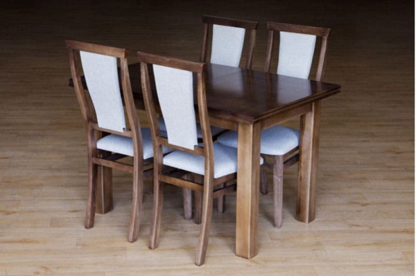 Раскладной обеденный cтол Микс-мебель Петрос Темный орех-2