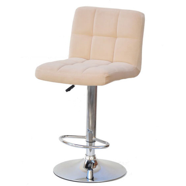 Барний стілець Onder Mebli Arno BAR CH-BASE Бежевий B-1005 Оксамит-1