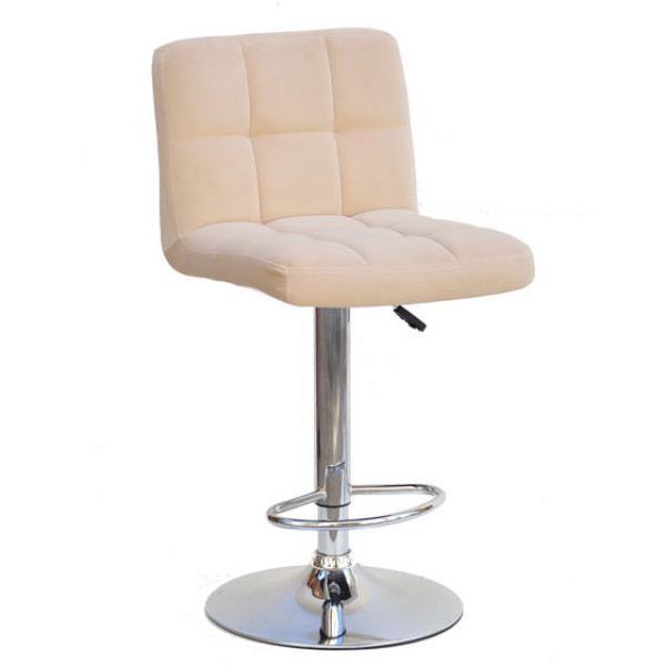 Барний стілець Onder Mebli Arno BAR CH-BASE Бежевий B-1005 Оксамит-0