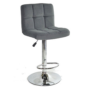 Барний стілець Onder Mebli Arno BAR CH-BASE Сірий B-1004 Оксамит