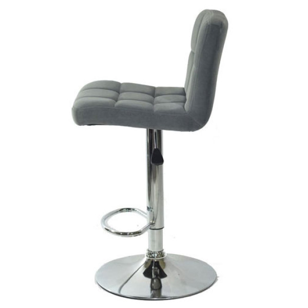 Барний стілець Onder Mebli Arno BAR CH-BASE Сірий B-1004 Оксамит-3