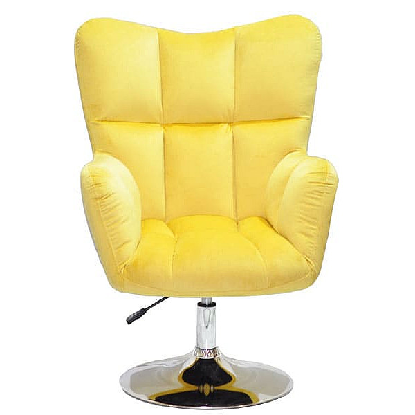 Крісло Onder Mebli OLIVER CH-BASE Жовтий B-1027 Оксамит-0