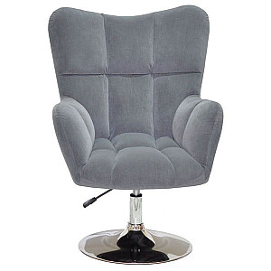 Крісло Onder Mebli OLIVER CH-BASE Сірий B-1004 Оксамит