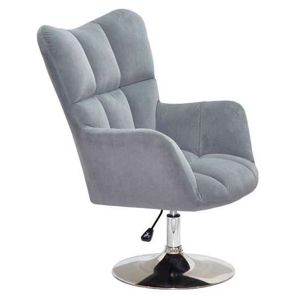 Кресло Onder Mebli OLIVER CH-BASE Серый B-1004 Бархат-1