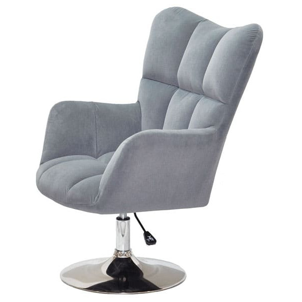 Кресло Onder Mebli OLIVER CH-BASE Серый B-1004 Бархат-2