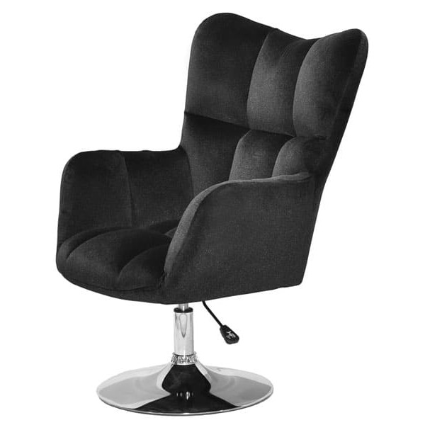 Кресло Onder Mebli OLIVER CH-BASE Черный B-1011 Бархат-1