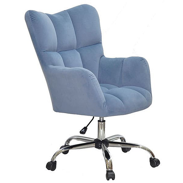 Крісло Onder Mebli OLIVER CH-Office Синій B-1028 Оксамит-1