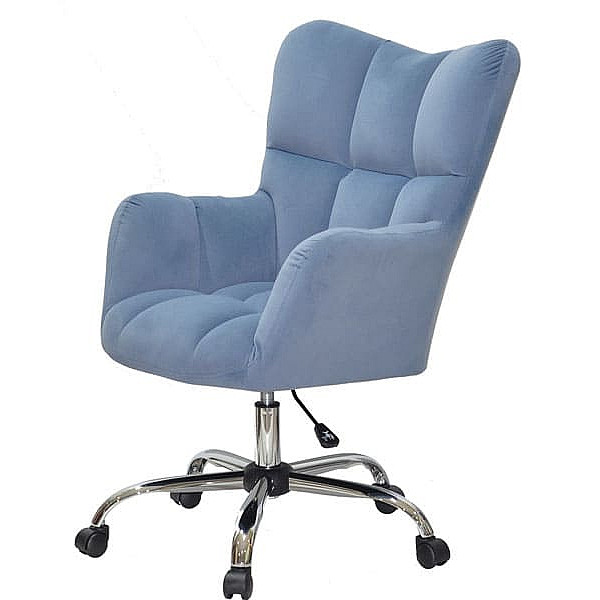 Крісло Onder Mebli OLIVER CH-Office Синій B-1028 Оксамит-2