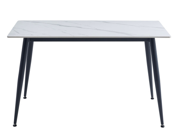 Обеденный керамический стол Onder Mebli Almer Белый глянец 130х70 см-4