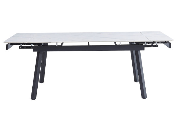 Керамический стол раскладной обеденный Onder Mebli London Белый глянец-5