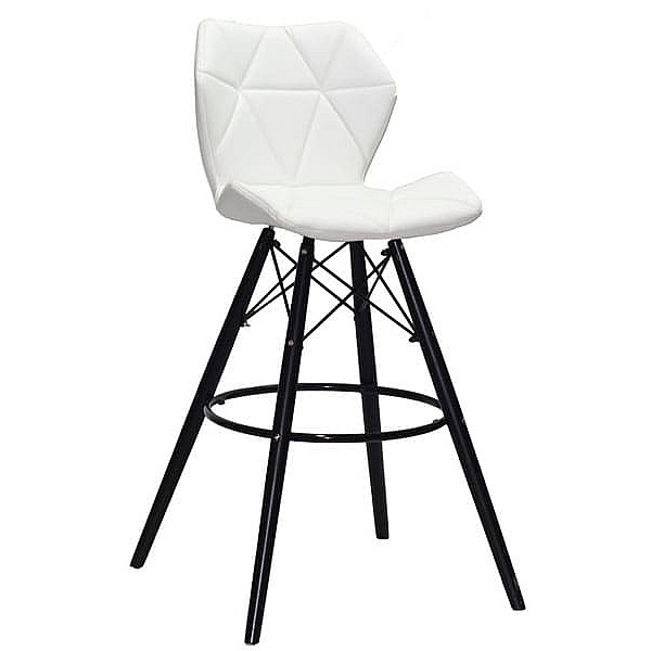 Барный стул Onder Mebli Greg BAR 75 - BK Белый Экокожа-0